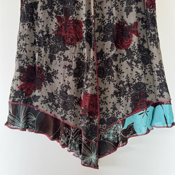 Vintage Boho Nothing Matches Boutique floral 2 pcs sheer skirt set - Picture 12 of 16